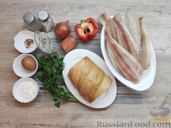 Рыбные котлеты с болгарским перцем и морковью